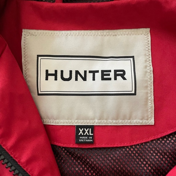 NWOT Hunter Ladies Water Resistant Cotton Smock Rain Jacket, Red Size XXL - Picture 9 of 9